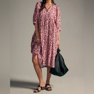 EUC Sundry Blouson-Sleeve Midi Dress - Size 1 (small)